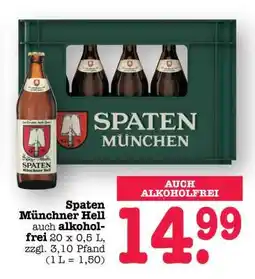 Scheck-in-Center Spaten Münchner Hell Angebot