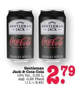 Scheck-in-Center Gentleman Jack & Coca-Cola Angebot