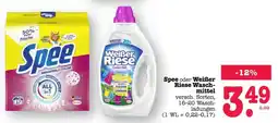 Scheck-in-Center Spee oder Weißer Riese Waschmittel Angebot
