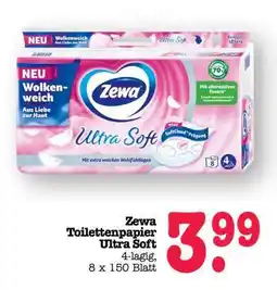 Scheck-in-Center Zewa Toilettenpapier Ultra Soft Angebot
