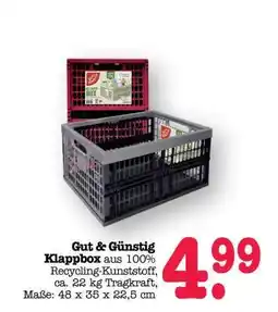 Scheck-in-Center Gut & Günstig Klappbox Angebot