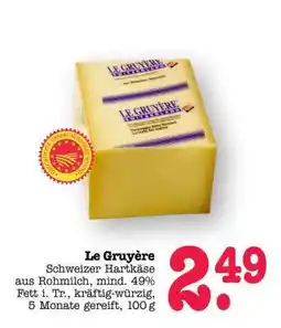 Scheck-in-Center Le Gruyère Angebot