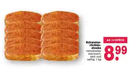 Scheck-in-Center Schweinerückensteaks Angebot