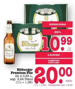 Scheck-in-Center Bitburger Premium Pils Angebot