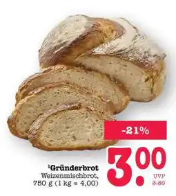 Scheck-in-Center Gründerbrot Angebot