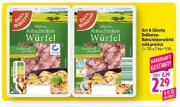 Scheck-in-Center Gut & Günstig Delikatess Rohschinkenwürfel mild gewürzt Angebot