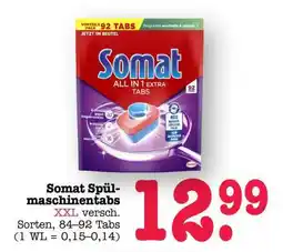 Scheck-in-Center Somat Spülmaschinentabs Angebot