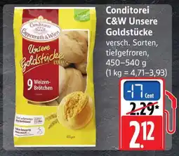 Scheck-in-Center Conditorei C&W Unsere Goldstücke Angebot