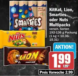 AEZ KitKat, Lion, Smarties oder Nuts Multipacks Angebot