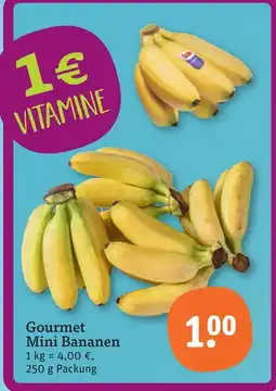 tegut Gourmet mini bananen Angebot