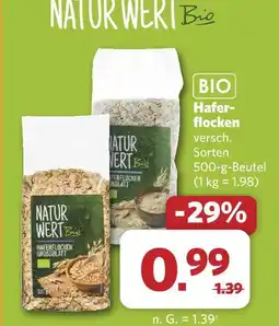 Combi Naturwert bio haferflocken Angebot