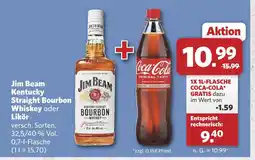 Combi Jim beam kentucky straight bourbon whiskey oder likör Angebot