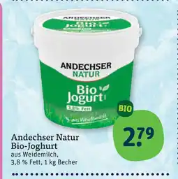 tegut Andechser natur bio-joghurt Angebot