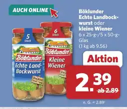 Combi Böklunder echte landbockwurst Angebot