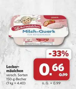 Combi Leckermäulchen milch-quark Angebot