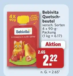 Combi Bebivita quetschbeutel Angebot
