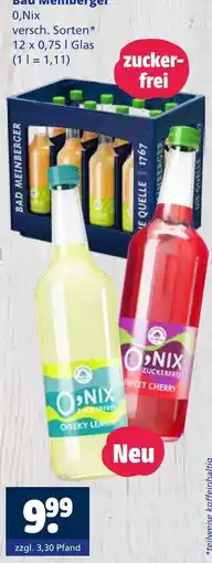 Getränkewelt Bad meinberger o:nix Angebot