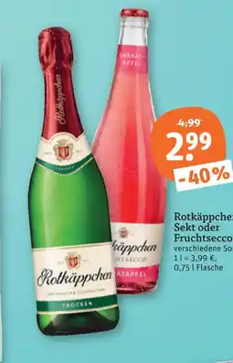 tegut Rotkäppchen sekt oder fruchtsecco Angebot