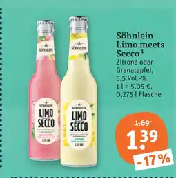 tegut Söhnlein limo meets secco Angebot