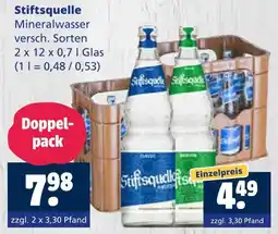 Getränkewelt Stiftsquelle mineralwasser Angebot