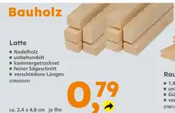 Globus Baumarkt Latte Angebot