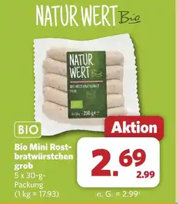 Combi Natur wert bio mini rostbratwürstchen grob Angebot