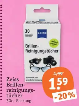 tegut Zeiss brillen-reinigungstücher Angebot