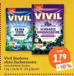 tegut Vivil bonbons ohne zuckerzusatz Angebot