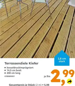 Globus Baumarkt Terrassendiele kiefer Angebot