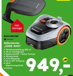 Globus Baumarkt Navimow mähroboter i208e awd Angebot