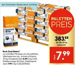 Hellweg Ruck-zuck beton (palettenmenge) Angebot