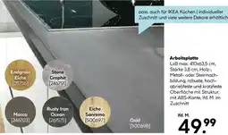 Hellweg Arbeitsplatte endgrain eiche Angebot