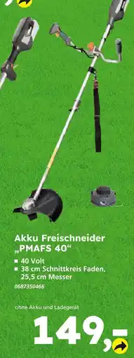 Globus Baumarkt Akku freischneider pmafs 40 Angebot