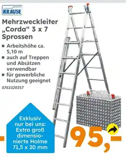 Globus Baumarkt Krause mehrzweckleiter „corda“ Angebot