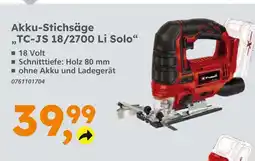 Globus Baumarkt Einhell akku-stichsäge „tc-js 18/2700 li solo“ Angebot