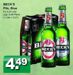 Getränkeparadies Gefromm Beck's blue Angebot
