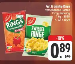 E-Center Gut & günstig rings for friends paprika Angebot