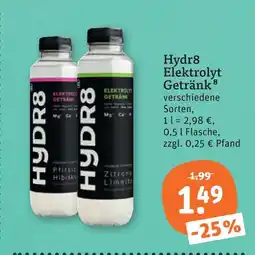 tegut Hydr8 elektrolyt getränk Angebot