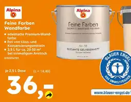 Globus Baumarkt Alpina feine farben wandfarbe Angebot