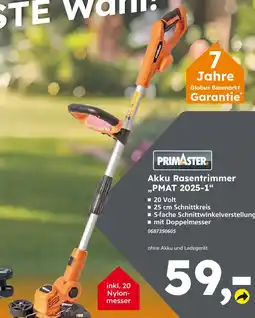 Globus Baumarkt Primaster akku rasentrimmer „pmat 2025-1“ Angebot