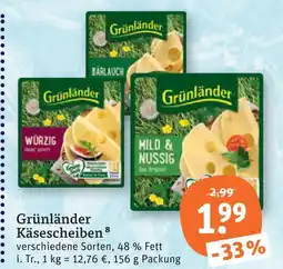 tegut Grünländer käsescheiben Angebot