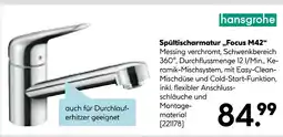 Hellweg Hansgrohe spültischarmatur focus m42 Angebot