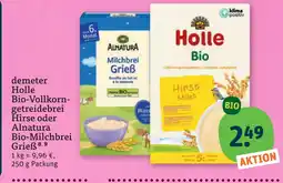 tegut Demeter holle bio-vollkorngetreidebrei hirse Angebot