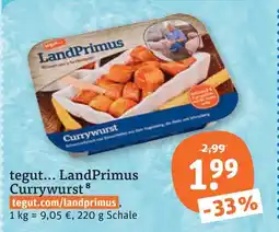 tegut Landprimus currywurst Angebot
