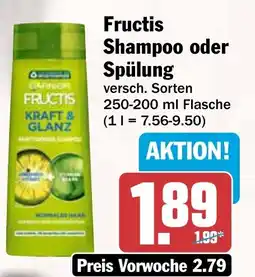 AEZ Fructis Shampoo oder Spülung Angebot