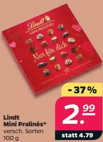 NETTO Lindt Mini Pralinés 100g Angebot