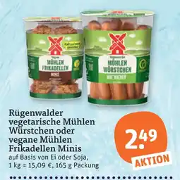 tegut Rügenwalder vegetarische mühlen würstchen Angebot
