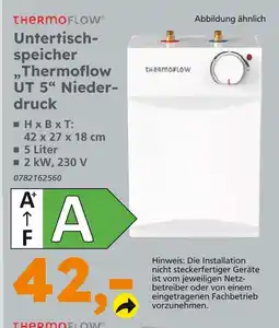 Globus Baumarkt Thermoflow untertischspeicher „ut 5“ niederdruck Angebot