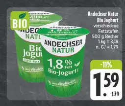 E-Center Andechser natur bio joghurt Angebot