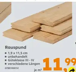 Globus Baumarkt Rauspund Angebot